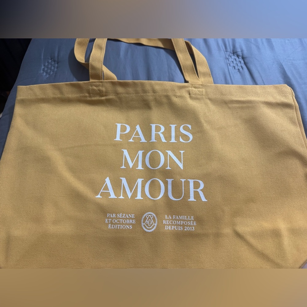 New Sézane mustard yellow tote